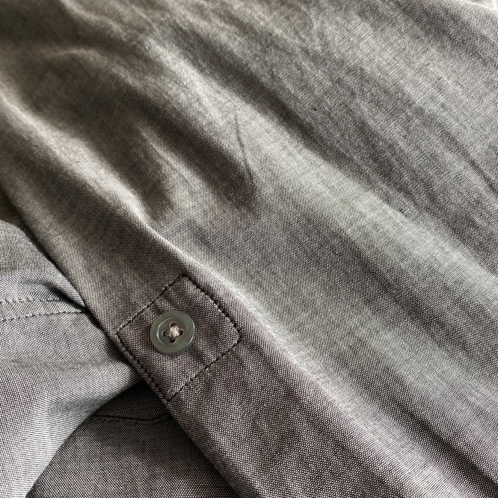 John Varvatos Grey Two Button Button Up Shirt - image 6